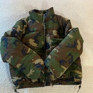 Camo bomber jacket